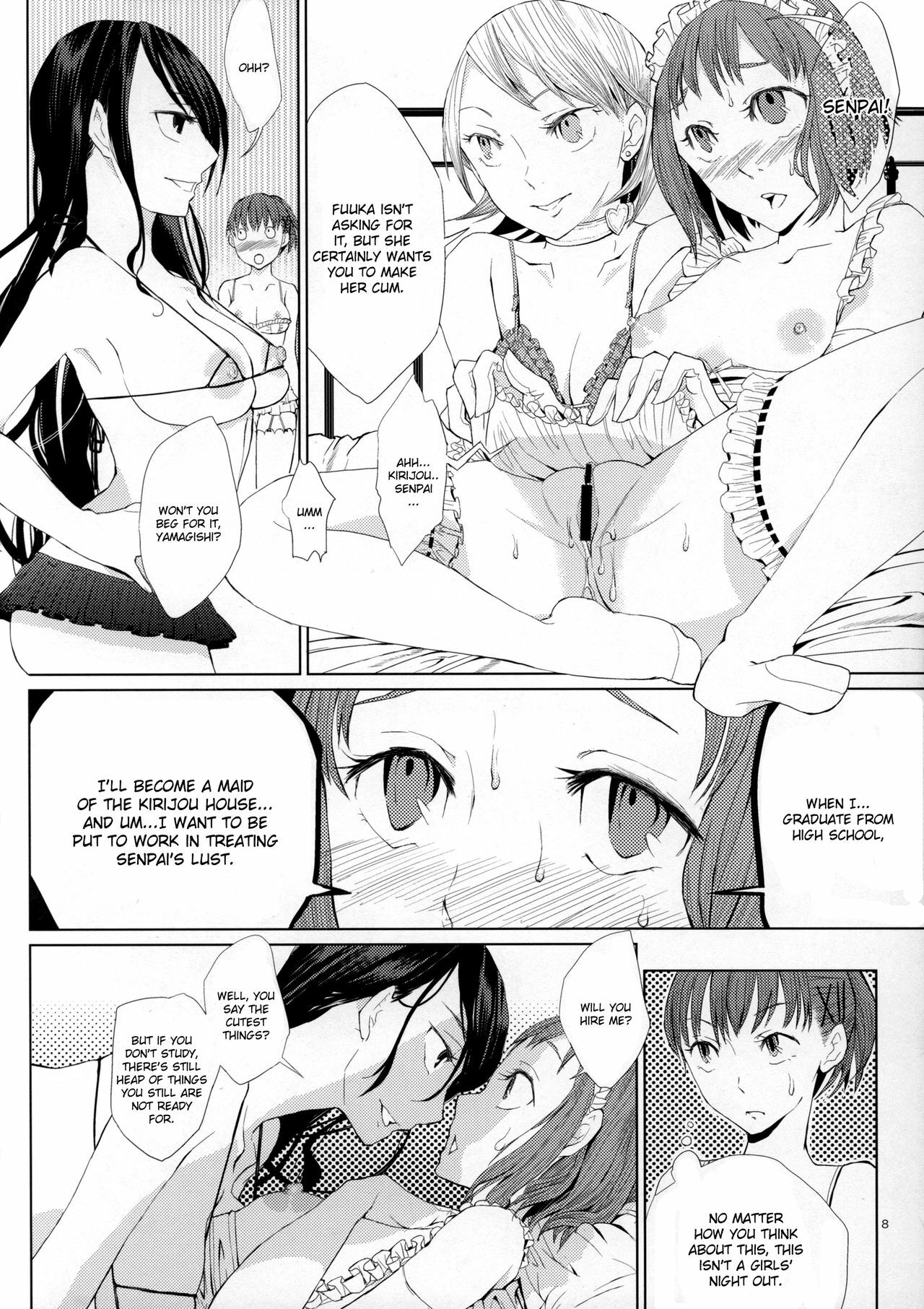 (COMIC1☆5) [flowerchildUEDA (FLOWERCHILD)] YURI SONA 2 Yoru no Joou - Midnight Queen (Persona 3) [English] [CGrascal] page 7 full