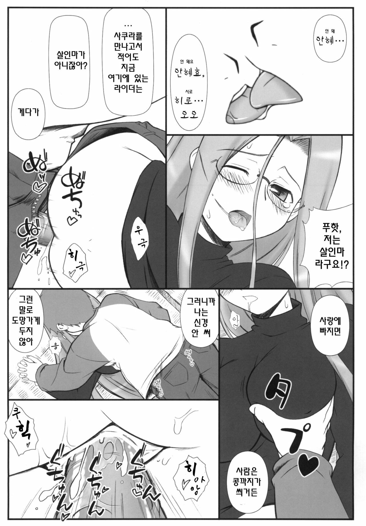 (C70) [Gachinko Shobou (Kobanya Koban)] Yappari Rider wa Eroi na. EPISODE Jeans wa Haita Mama (Fate/stay night) [Korean] [데브리] page 17 full