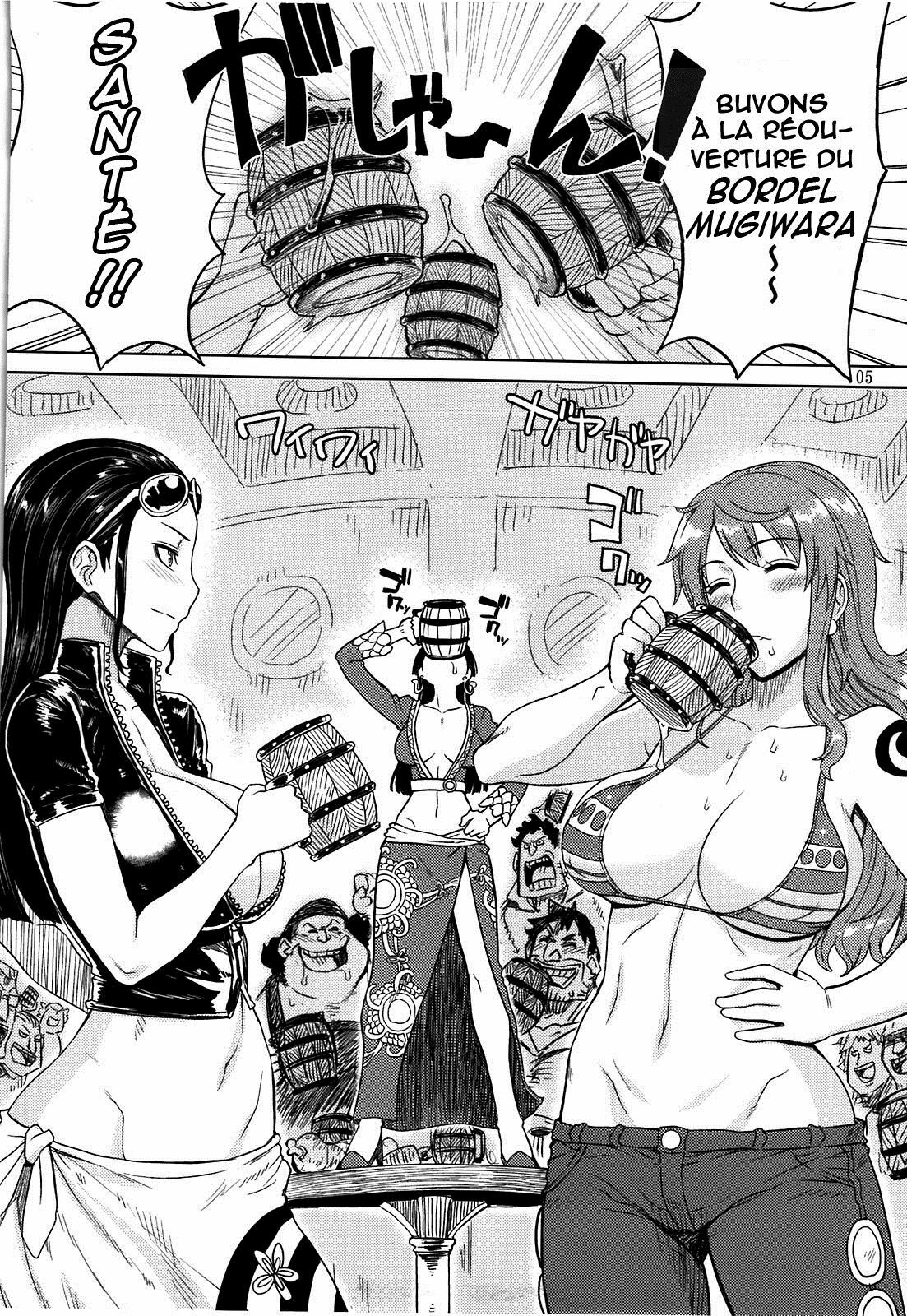 (C81) [Choujikuu Yousai Kachuusha (Denki Shougun)] MEROMERO GIRLS NEW WORLD (One Piece) [French] {Paulluxe} [Decensored] page 3 full