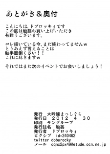 (COMIC1☆6) [Daiginjou Masshigura (Doburocky)] Shokukan (Touhou Project) - page 26