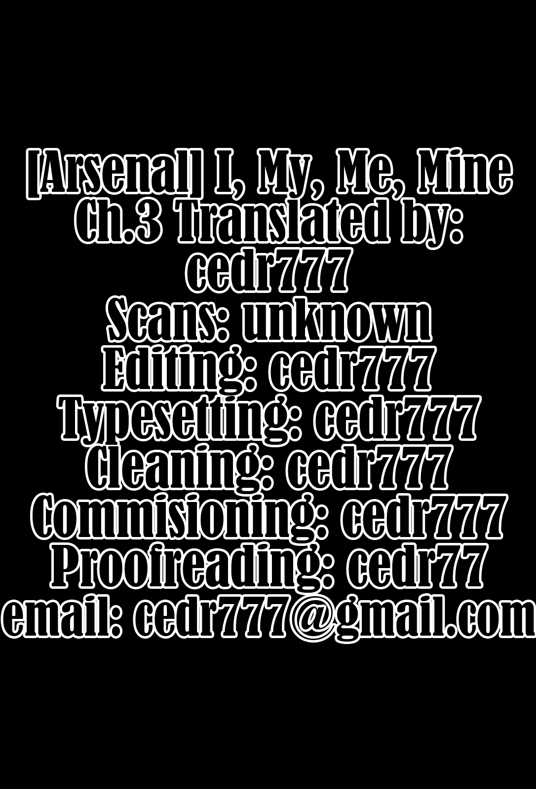 [Arsenal] I, My, Me, Mine Ch. 3-6, 10 [English] [CEDR777] page 21 full