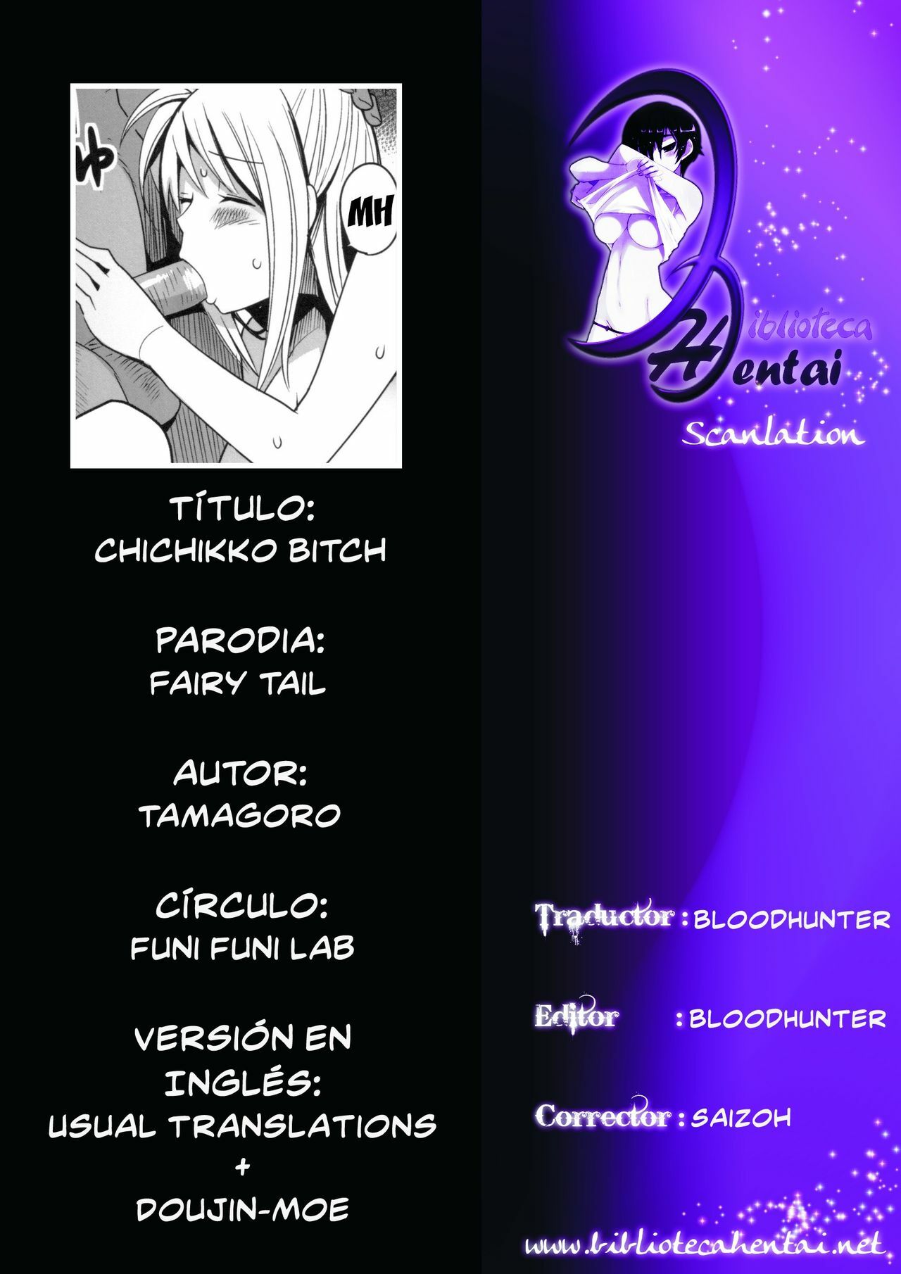 (Puniket 24) [Funi Funi Lab (Tamagoro)] Chichikko Bitch (Fairy Tail) [Spanish] {Bloodhunter} page 27 full