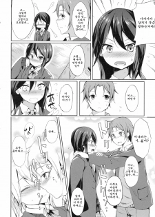 (C81) [Dream Halls! (Tsuzuri)] Tandeki Suru Kare to Kanojo (Kokoro Connect) [Korean] [Team Arcana] - page 4