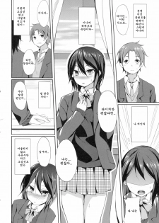 (C81) [Dream Halls! (Tsuzuri)] Tandeki Suru Kare to Kanojo (Kokoro Connect) [Korean] [Team Arcana] - page 8