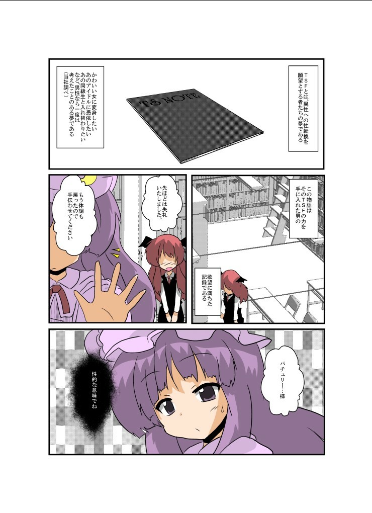 [Ameshoo (Mikaduki Neko)] Touhou TS Monogatari ~Patchouli hen~ (Touhou Project) [Digital] page 5 full