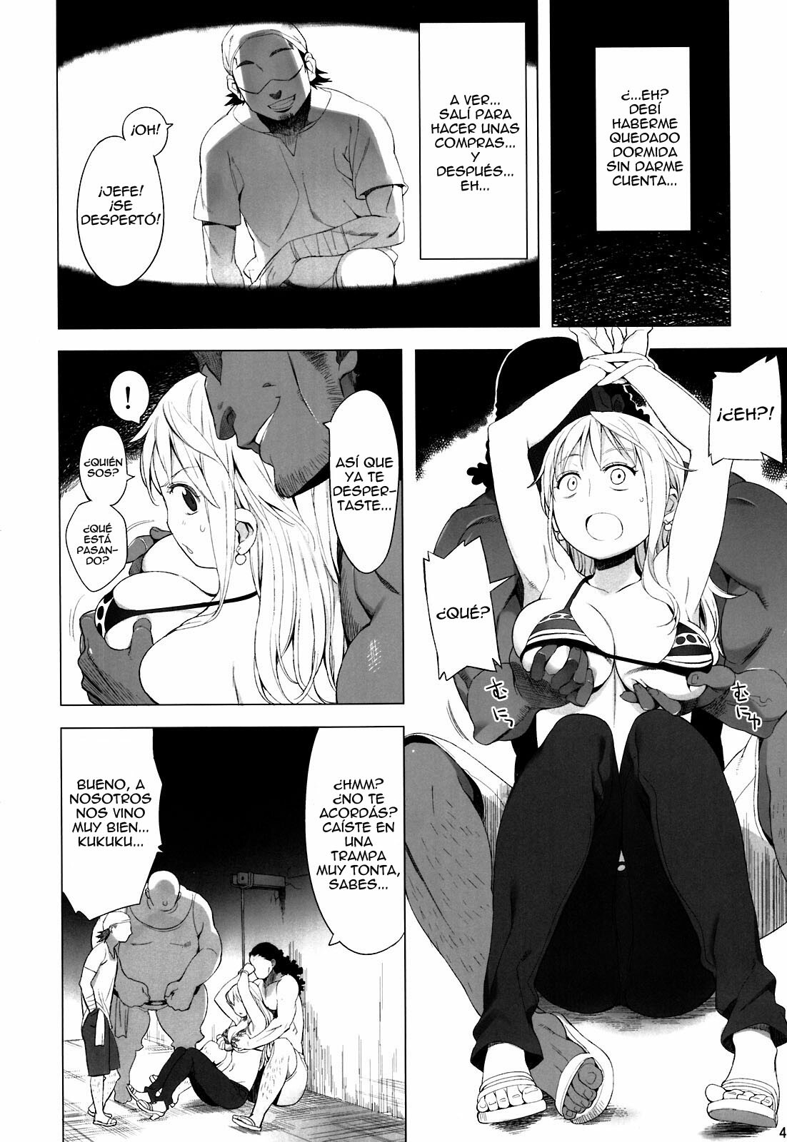 (C81) [Higuma-ya (Nora Higuma)] Nami-san ga! (One Piece) [Spanish] {El nido del Cóndor} page 4 full