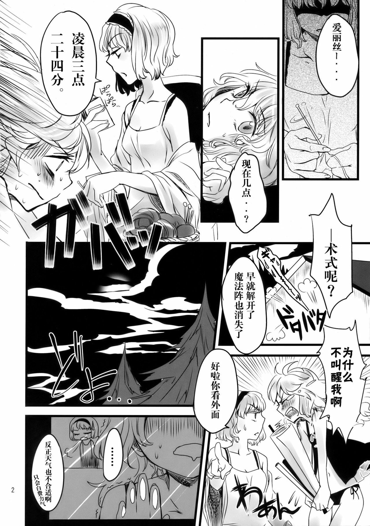 (C77) [MATILDA] Mahou Tsukai-san, Oshizuka ni. (Touhou Project) [Chinese] [变态绅士汉化组] page 3 full