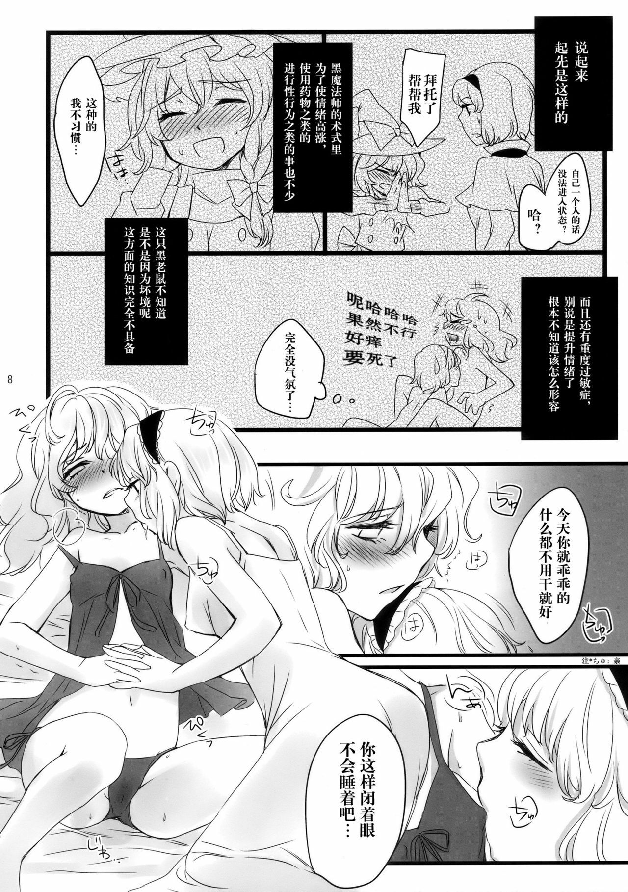 (C77) [MATILDA] Mahou Tsukai-san, Oshizuka ni. (Touhou Project) [Chinese] [变态绅士汉化组] page 9 full