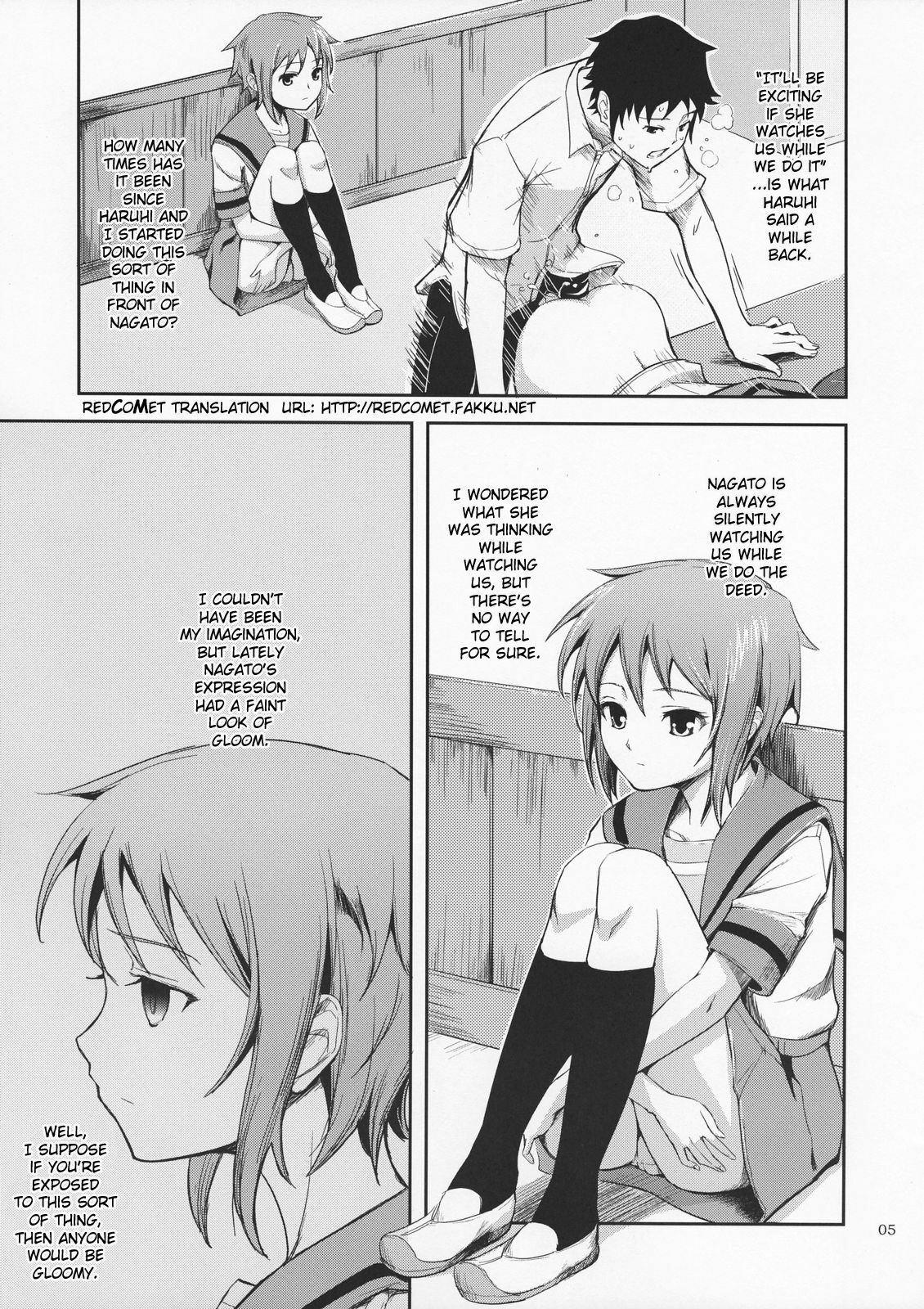 (C72) [Wechselhaft (Kima-gray)] Secret Eyes - She said ''So...'' (The Melancholy of Haruhi Suzumiya) [English] [redCoMet] [Decensored] page 5 full