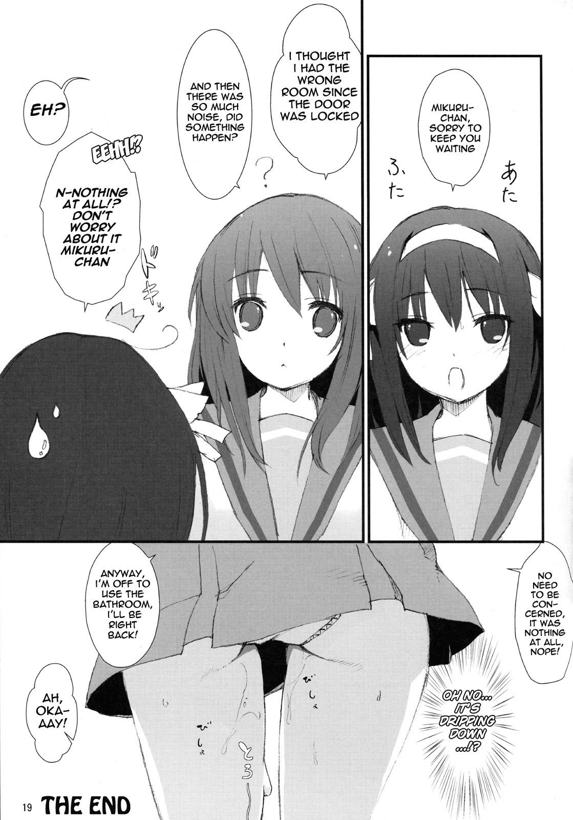 [Toward the Sky (Yuuka)] Honto wa Okotteru no yo! Baka... | I Really Am Angry! Idiot... (Suzumiya Haruhi no Yuuutsu) [English] [life4Kaoru] [Decensored] [2011-04-22] page 18 full