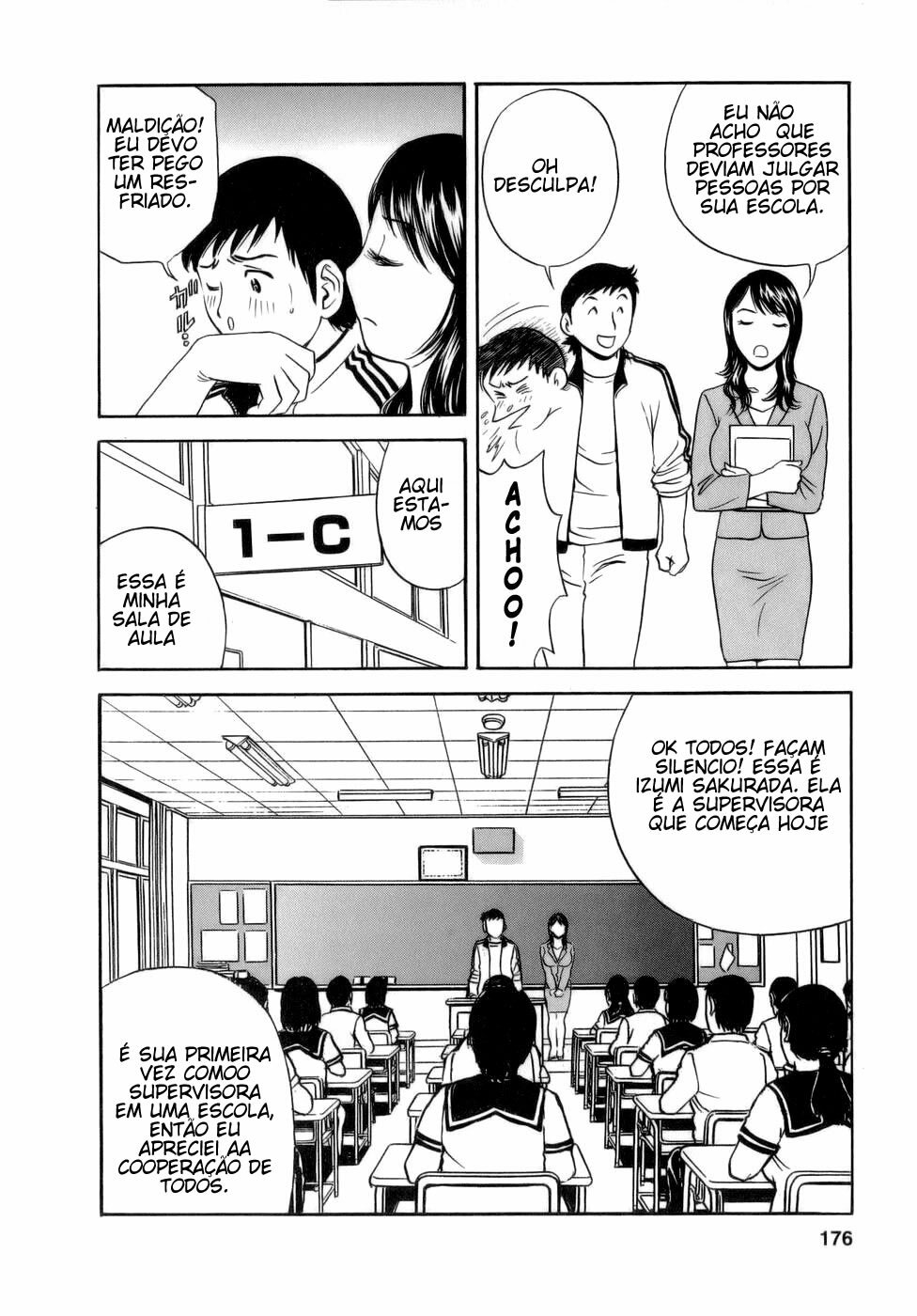 [Hidemaru] Mo-Retsu! Boin Sensei 1 [Portuguese-BR] [HentaiPie] page 176 full