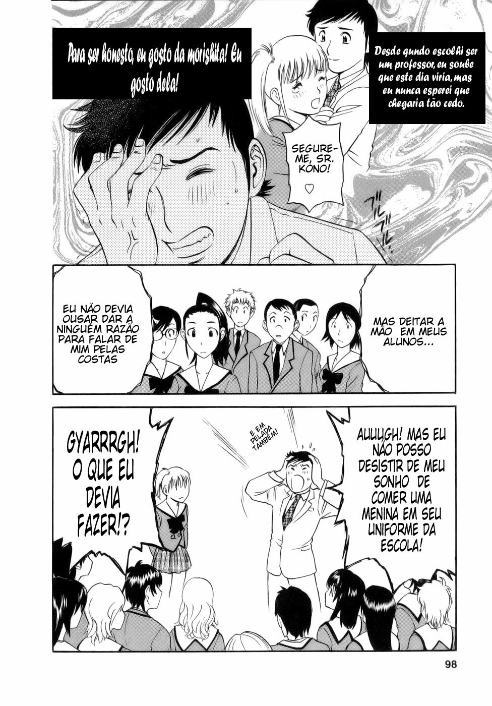 [Hidemaru] Mo-Retsu! Boin Sensei 1 [Portuguese-BR] [HentaiPie] page 98 full