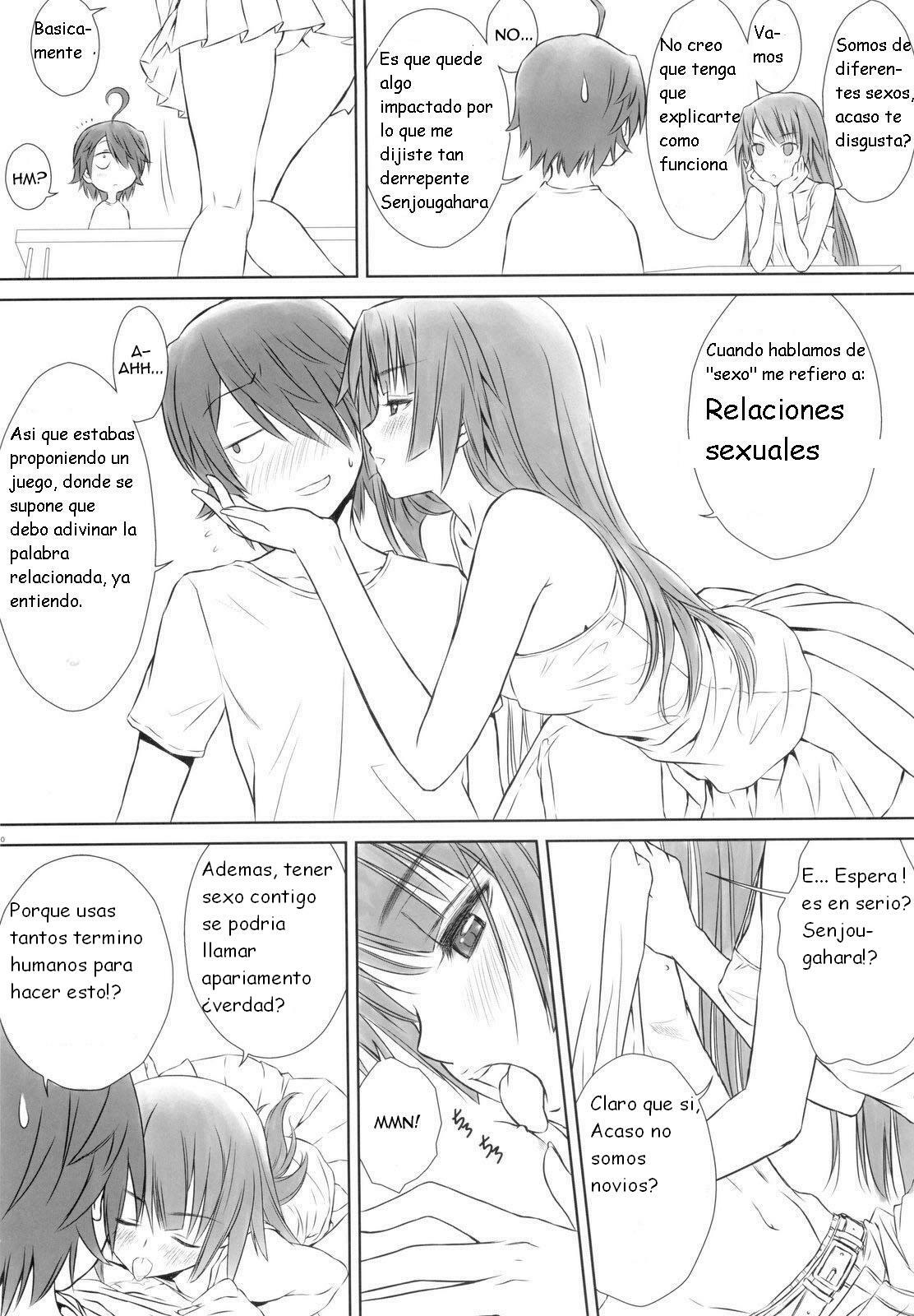 (C77) [T2 ART WORKS (Tony)] Hitagi ONESIDE (Bakemonogatari) [Spanish] {Kurotao} page 6 full