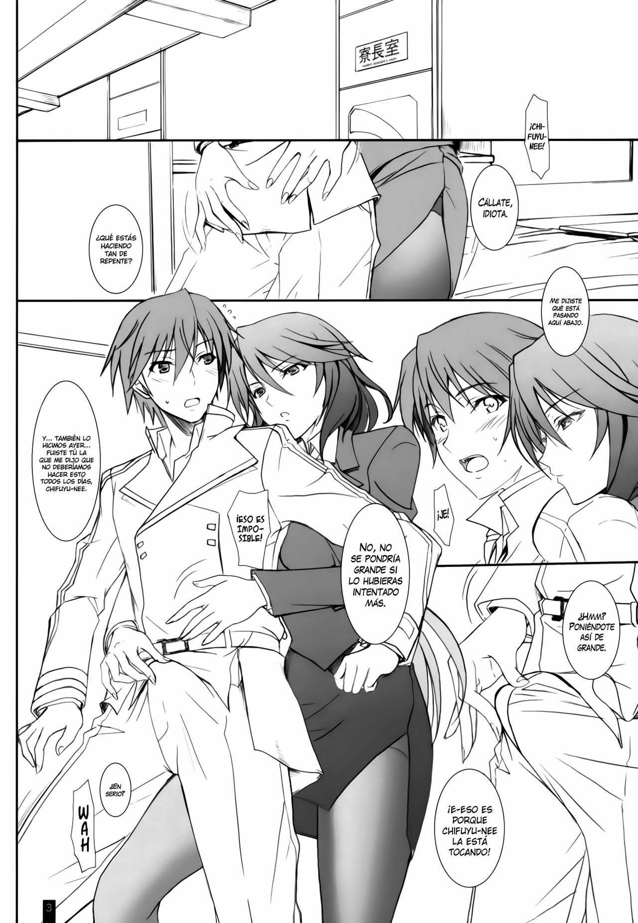 (C80) [Kemokomoya (Komori Kei)] Ano Chifuyu-nee no Hazukashigaru Kao ga Mitai! | Es que Quiero ver Muy a Menudo la Cara Sonrojada de Chifuyu-Nee! (Infinite Stratos) [Spanish] {H-Elite no Fans page 2 full