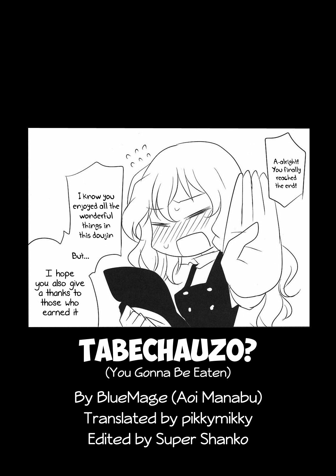 (C80) [BlueMage (Aoi Manabu)] Tabechauzo? | You Gonna Be Eaten! (Touhou Project) [English] [pikkymikky+SS] page 23 full