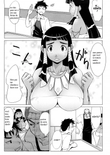 [Moritaka Takashi] Natsuiro Oppai Cafe | Summer-Tanned Breasts Cafe (Nakadashi Saretai) [Portuguese-BR] [krauser] - page 4