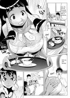 [Moritaka Takashi] Natsuiro Oppai Cafe | Summer-Tanned Breasts Cafe (Nakadashi Saretai) [Portuguese-BR] [krauser] - page 5