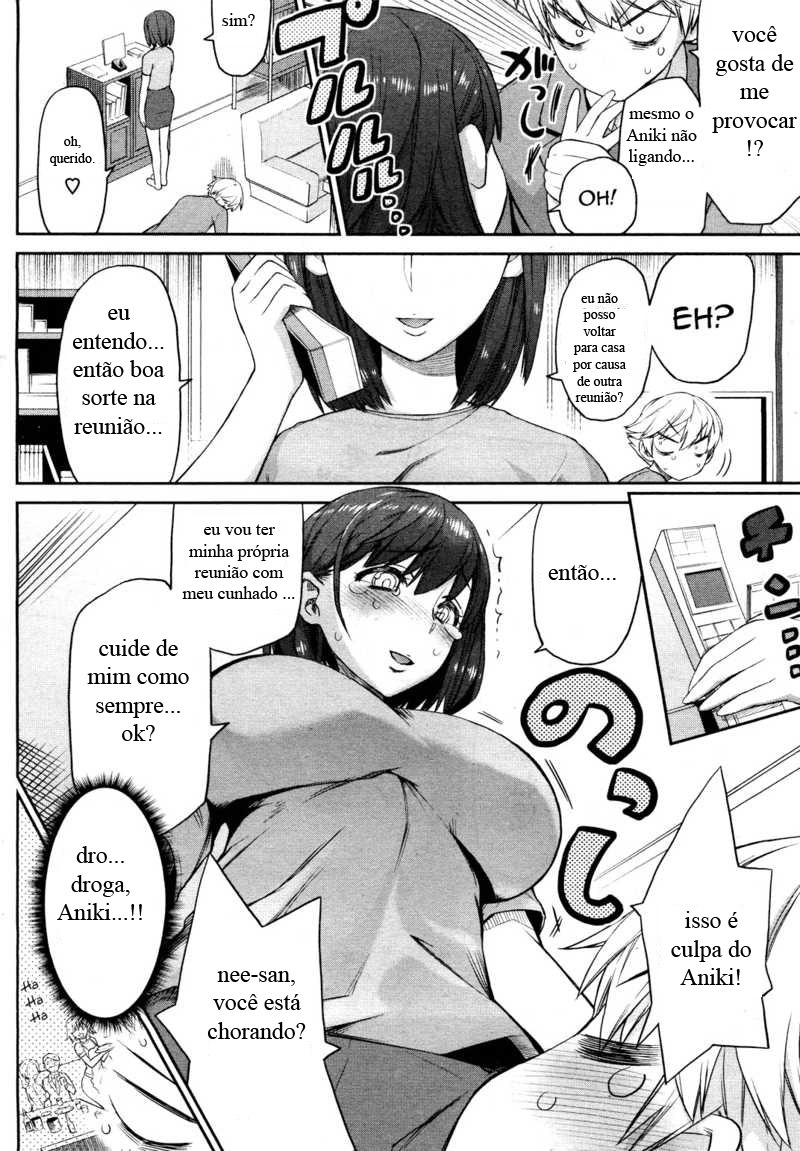 [Wamusato Haru] Nee-san Komarimasu (COMIC HOTMiLK 2011-06) [Portuguese-BR] [Krauser] page 4 full