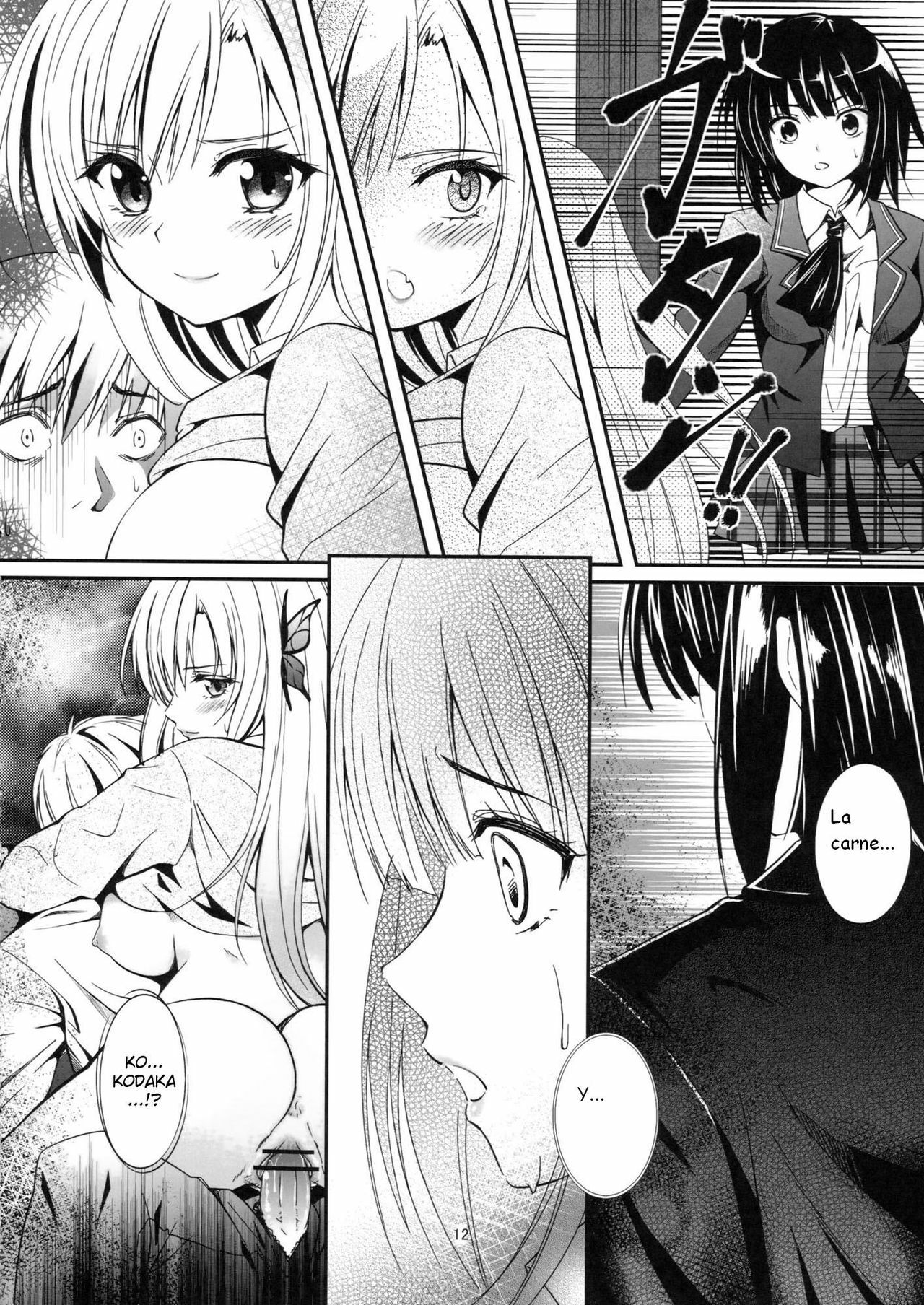 (CT19) [Kaigansen (Sakagami Umi)] Butterflies (Boku wa Tomodachi ga Sukunai) [Spanish] [Kurotao] page 14 full