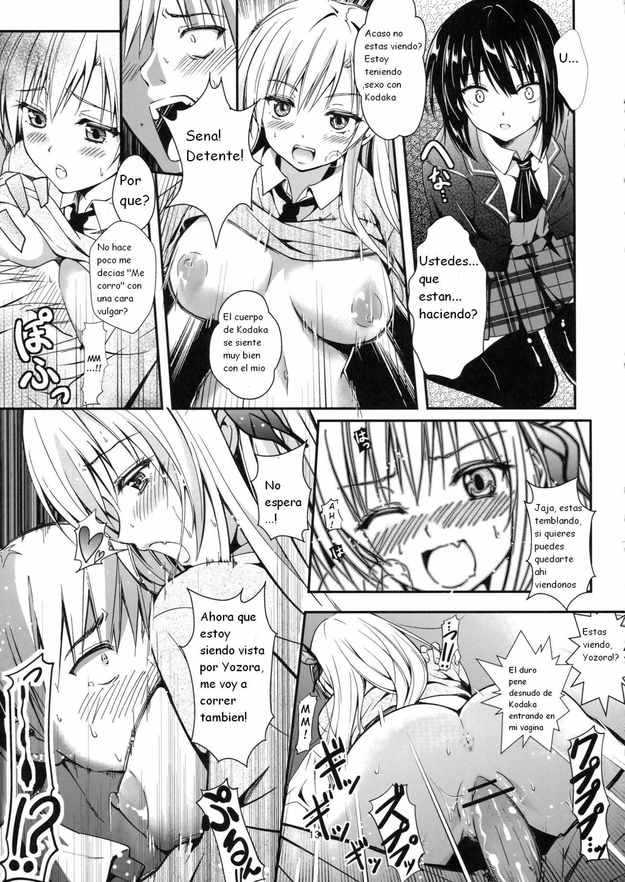 (CT19) [Kaigansen (Sakagami Umi)] Butterflies (Boku wa Tomodachi ga Sukunai) [Spanish] [Kurotao] page 15 full