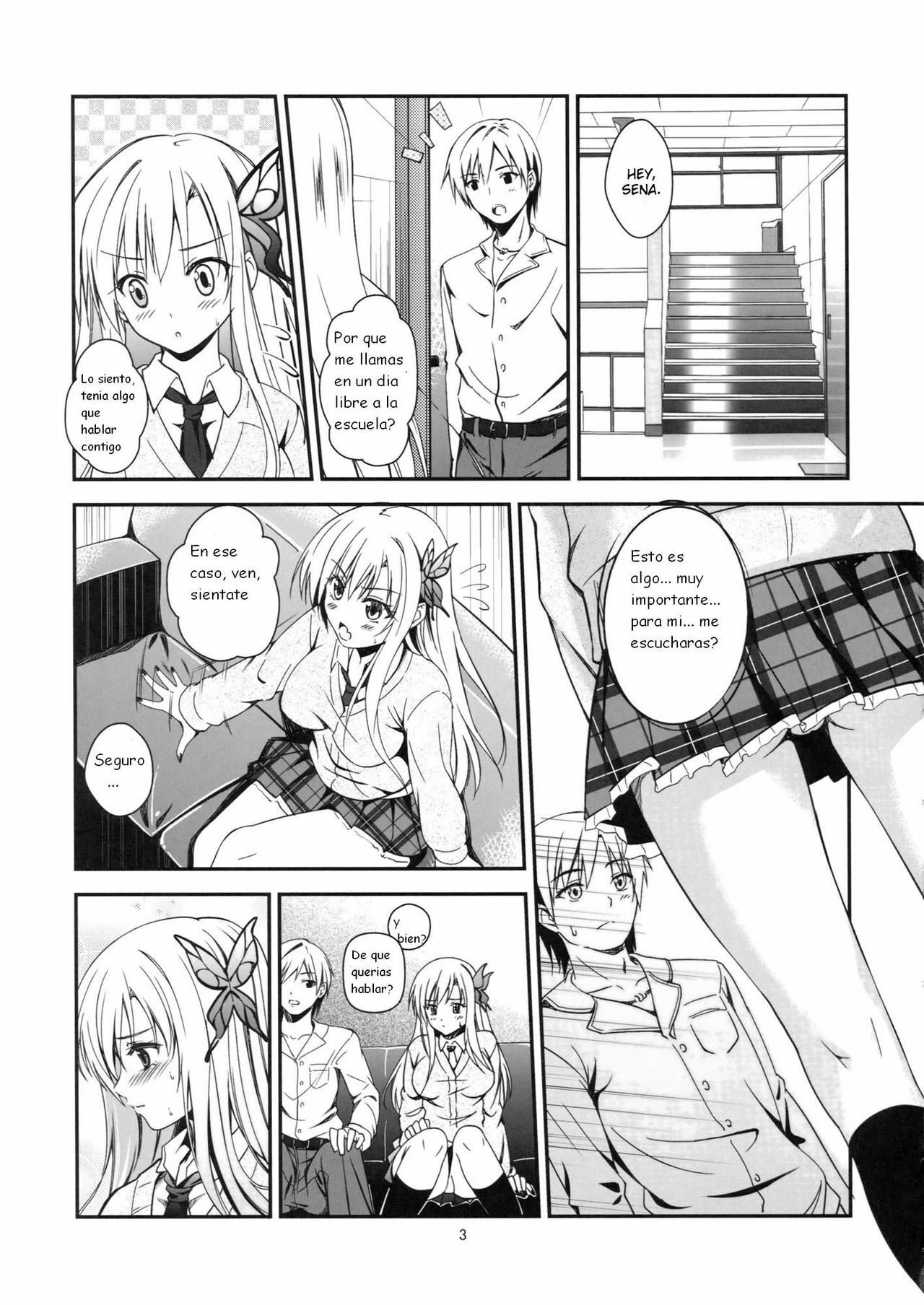 (CT19) [Kaigansen (Sakagami Umi)] Butterflies (Boku wa Tomodachi ga Sukunai) [Spanish] [Kurotao] page 5 full