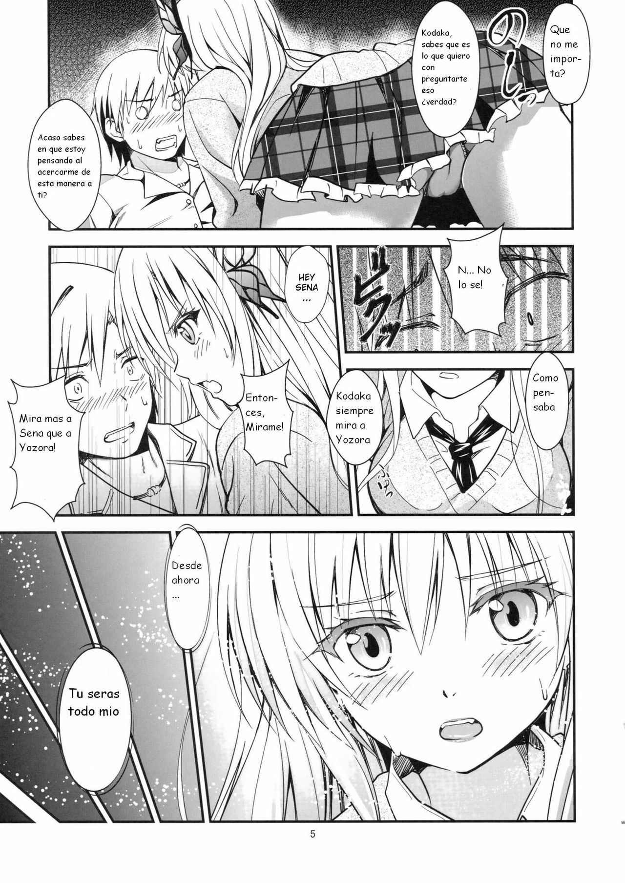 (CT19) [Kaigansen (Sakagami Umi)] Butterflies (Boku wa Tomodachi ga Sukunai) [Spanish] [Kurotao] page 7 full