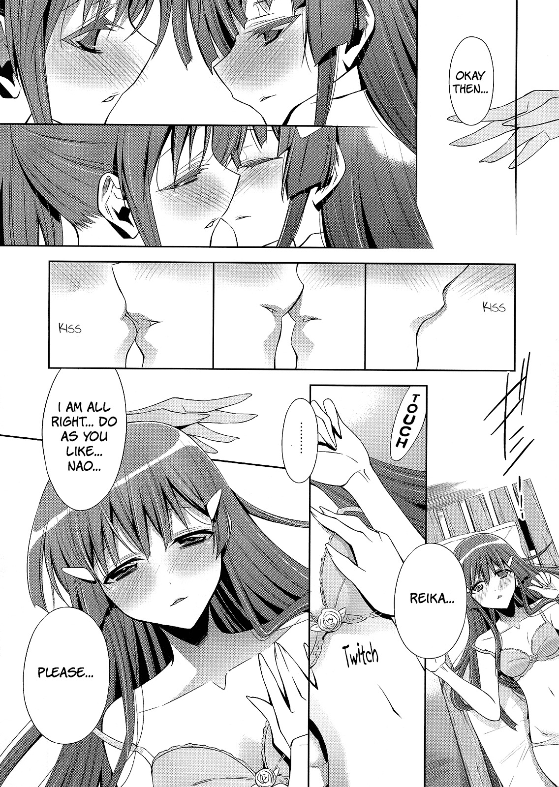 (Nao wa Mukashi kara Kawaii no yo ne Daisuki) [Waterfall (Takano Saku)] Suki na Hito. - LOVERs | The One I Love (Smile Precure!) [English] [Yuri-ism] page 14 full