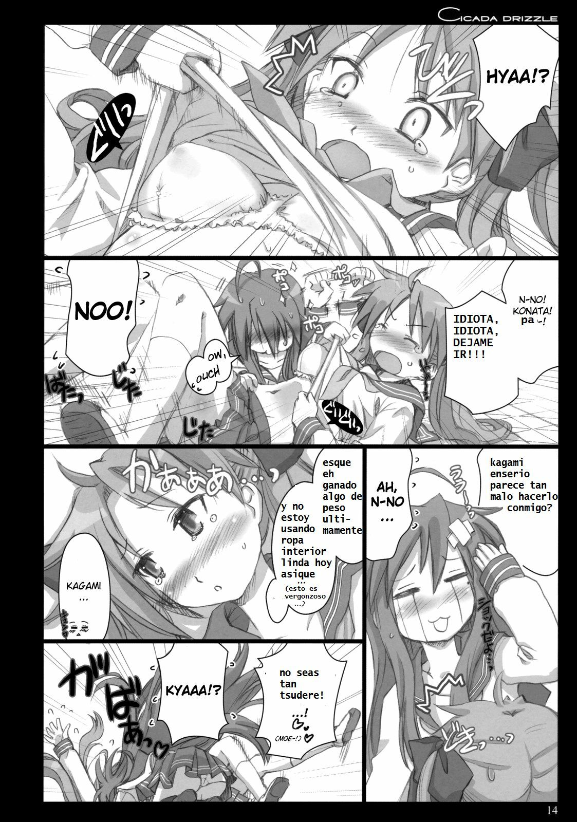 (C73) [Shimoyakedou (Ouma Tokiichi)] Cicada Drizzle (Lucky Star) [Spanish] [RemSIR] page 13 full