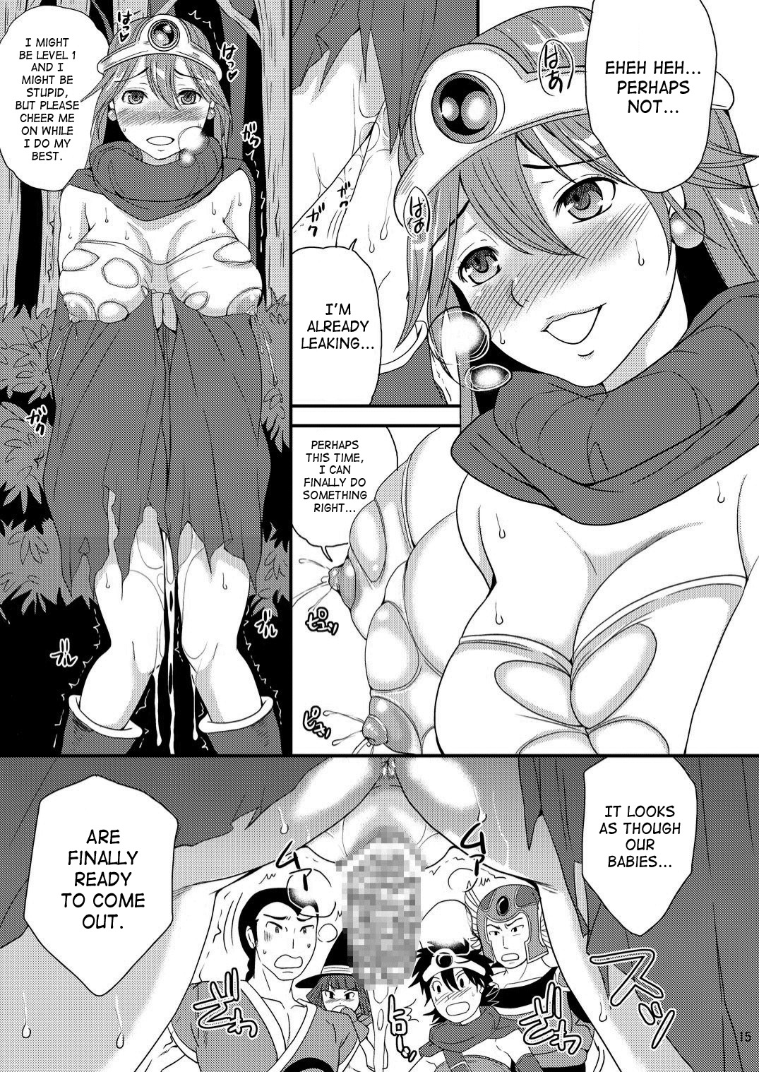 [Suger Honey (Sugar Milk, Mizuki Honey)] Kenja to Senshi ga Sanran Sarechau Hon | Sage And Warrior Spawning Book (Dragon Quest III) [English] [SaHa] [Digital] page 15 full