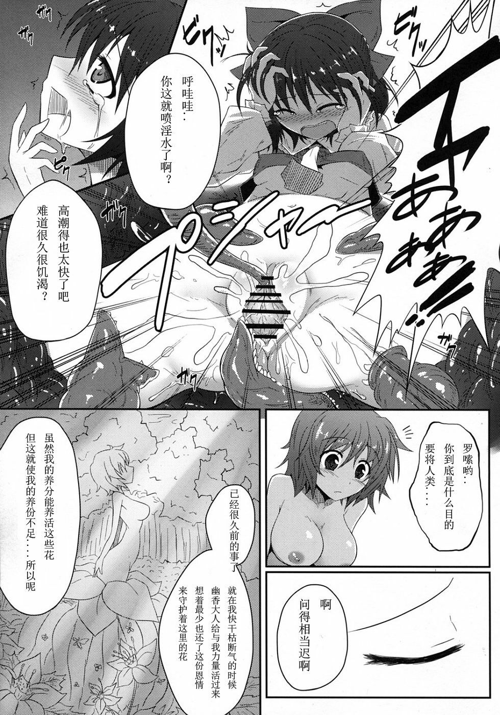 (C81) [e☆ALI-aL! (Ariesu Watanabe)] Mori no Shokushu ni Goyoujin (Touhou Project) [Chinese] [翠星石个人汉化] page 12 full