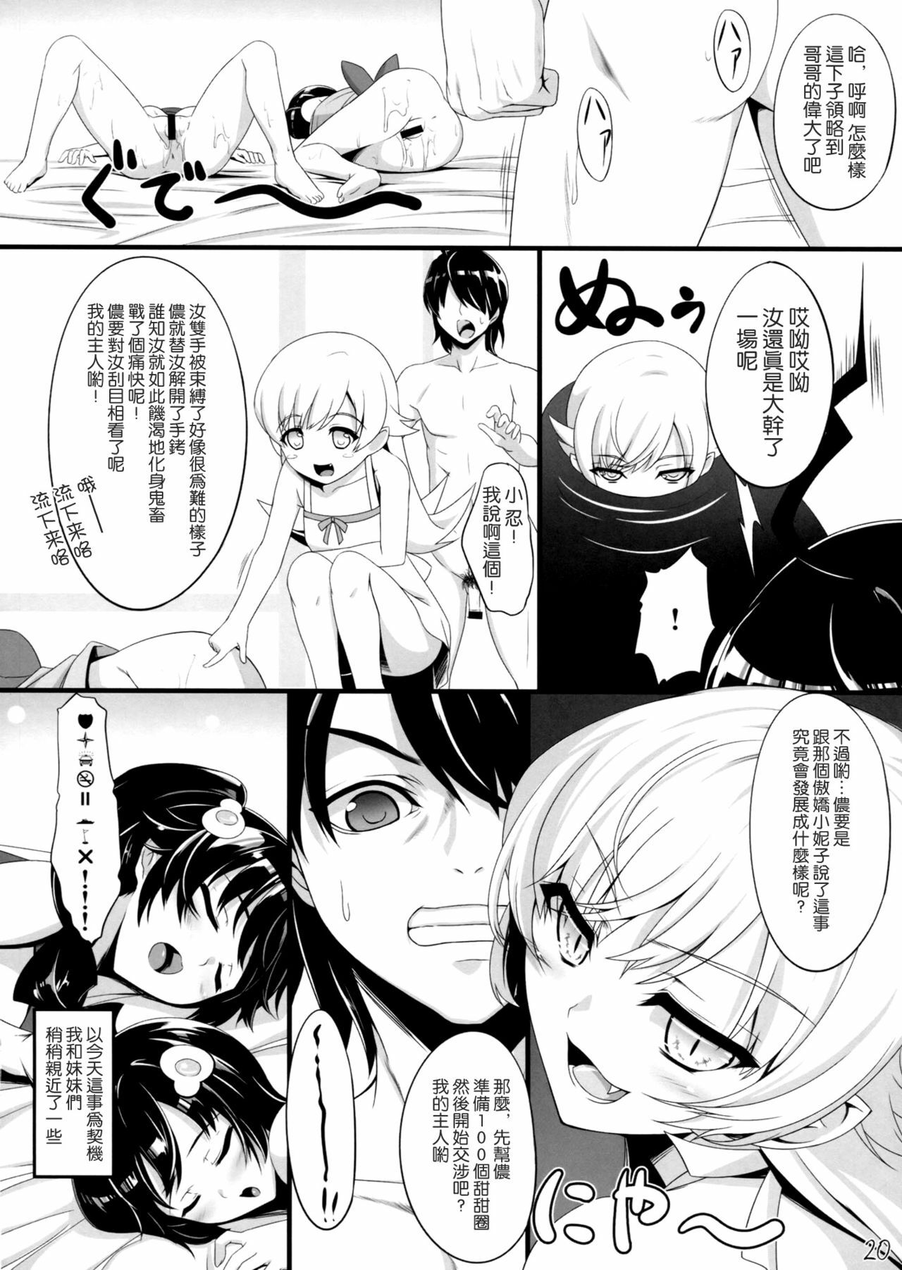 (COMIC1☆6) [In The Sky (Nakano Sora)] Boku no Panai Imouto-tachi (Nisemonogatari) [Chinese] [空気系★汉化] page 20 full