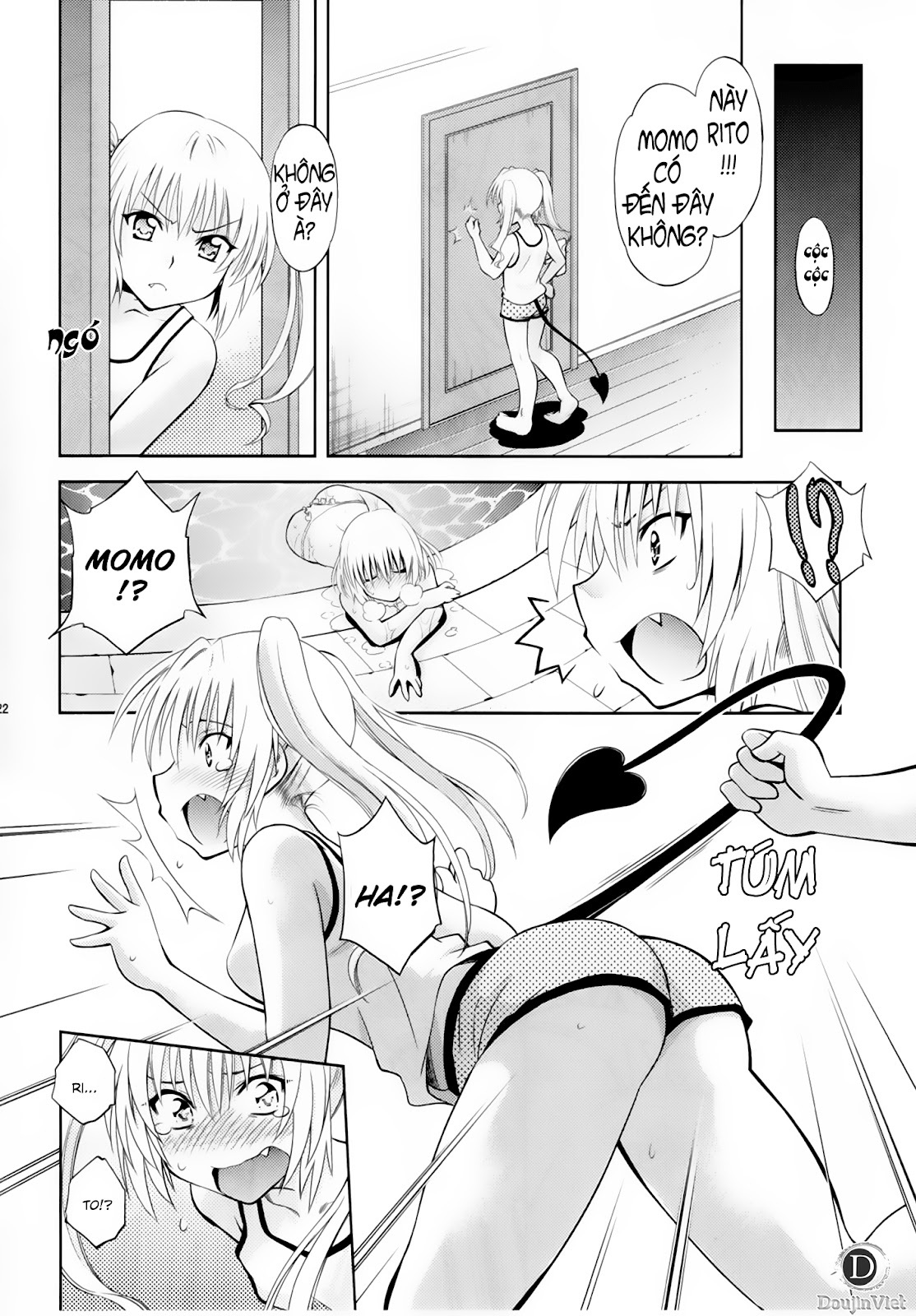 (COMIC1☆5) [Studio Wallaby (Nagisa Minami)] Troublekko ~Momo & Nana~ | To Love-Rukko ~Momo & Nana~ (To LOVE-Ru) [Vietnamese Tiếng Việt] [DoujinViet] page 21 full