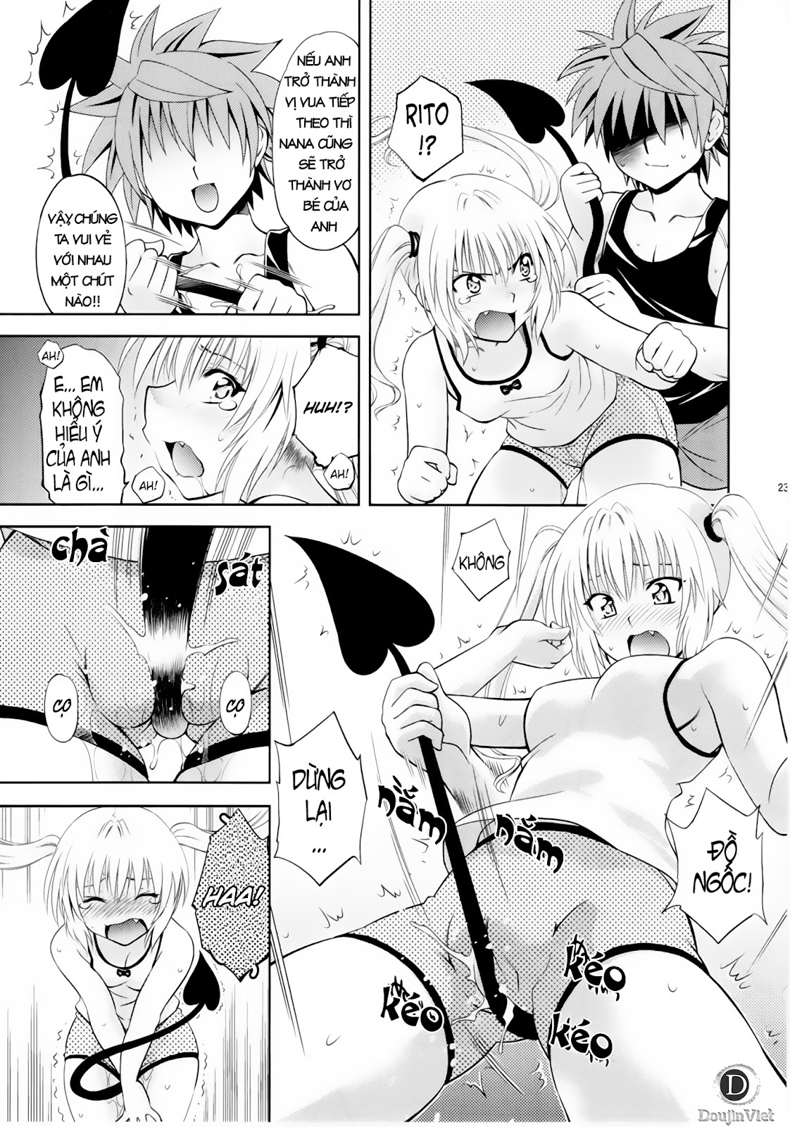 (COMIC1☆5) [Studio Wallaby (Nagisa Minami)] Troublekko ~Momo & Nana~ | To Love-Rukko ~Momo & Nana~ (To LOVE-Ru) [Vietnamese Tiếng Việt] [DoujinViet] page 22 full