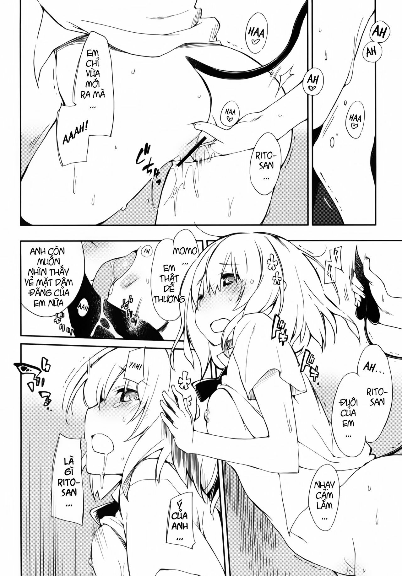 (C81) [Mono x Chro (Kokonoka)] Momo no Tennensui (To LOVE-Ru Darkness) [Vietnamese Tiếng Việt] page 13 full