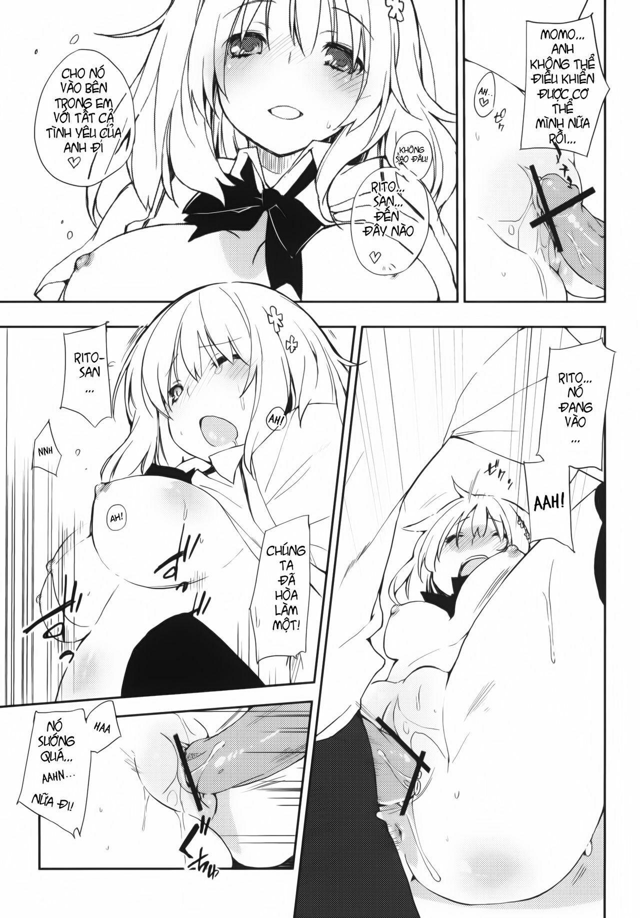 (C81) [Mono x Chro (Kokonoka)] Momo no Tennensui (To LOVE-Ru Darkness) [Vietnamese Tiếng Việt] page 6 full