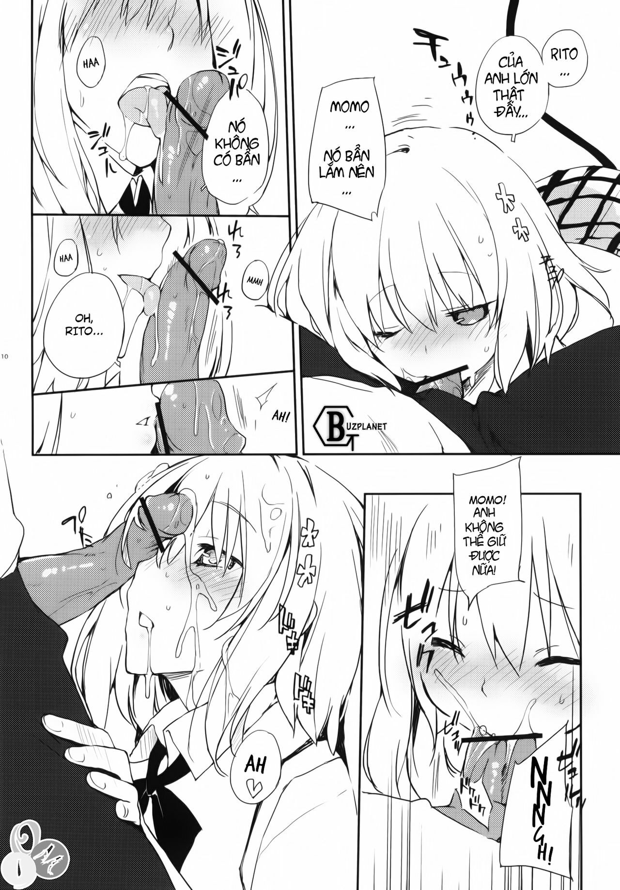 (C81) [Mono x Chro (Kokonoka)] Momo no Tennensui (To LOVE-Ru Darkness) [Vietnamese Tiếng Việt] page 9 full