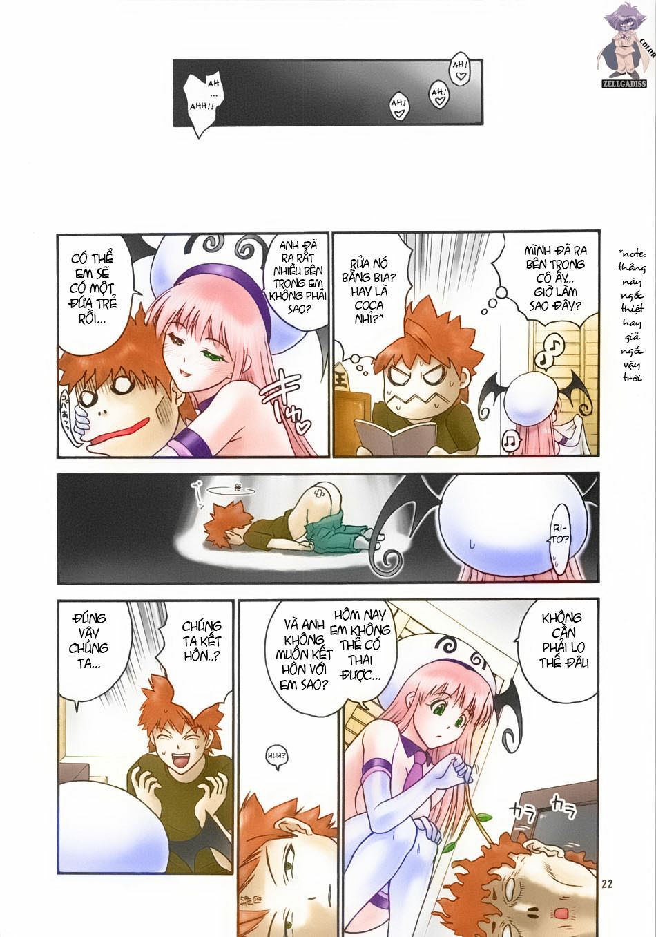 (C74) [Hellabunna (Iruma Kamiri)] TIGER DANCE & DRAGON (To Love-Ru) [Vietnamese Tiếng Việt] [Colorized] [Decensored] page 21 full