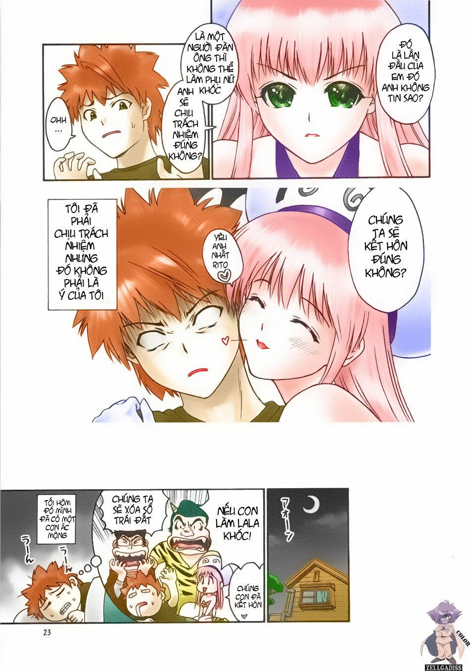 (C74) [Hellabunna (Iruma Kamiri)] TIGER DANCE & DRAGON (To Love-Ru) [Vietnamese Tiếng Việt] [Colorized] [Decensored] page 22 full