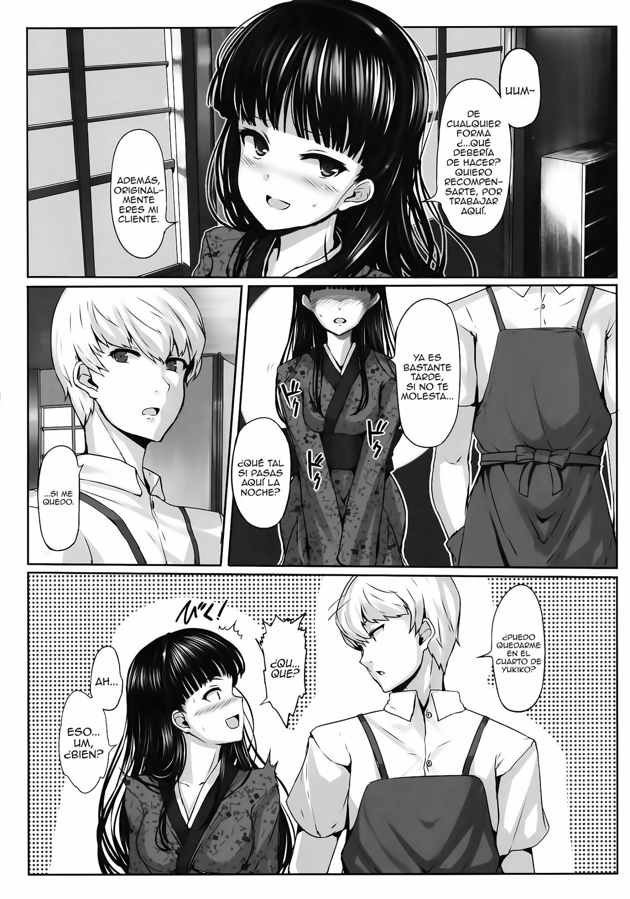 (COMIC1☆6) [LAMINARIA (Shiokonbu)] Nikushokukei Joou (Persona 4) [Spanish] {H-Elite no Fansub} page 4 full