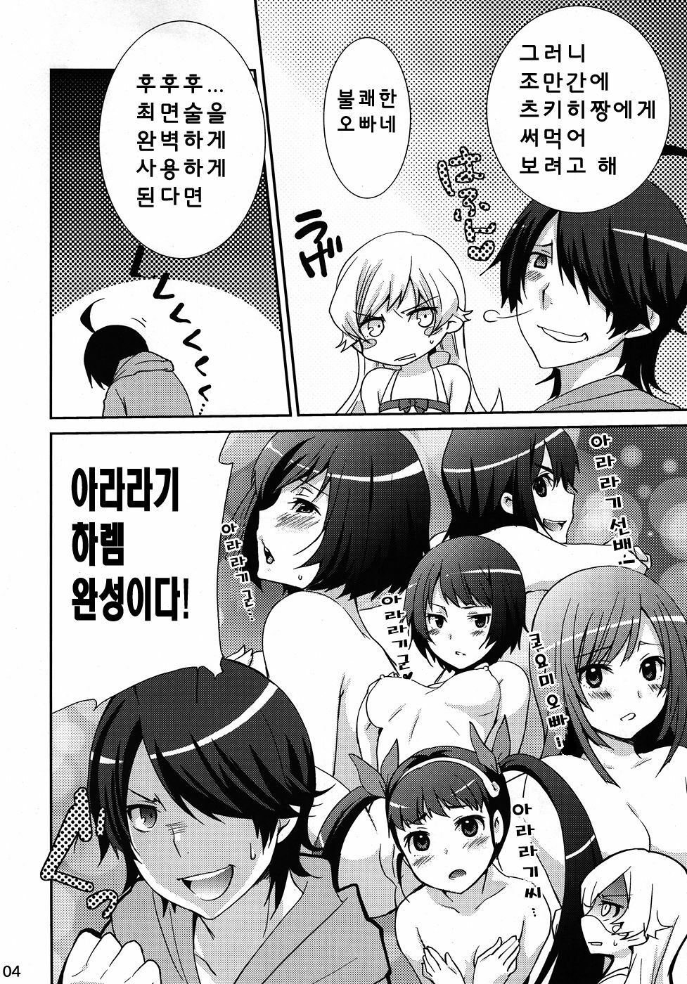 (COMIC1☆6) [Tougesakuraya (Yukian)] Tsukihi Hypno (Bakemonogatari) [Korean] [Team Arcana] page 4 full