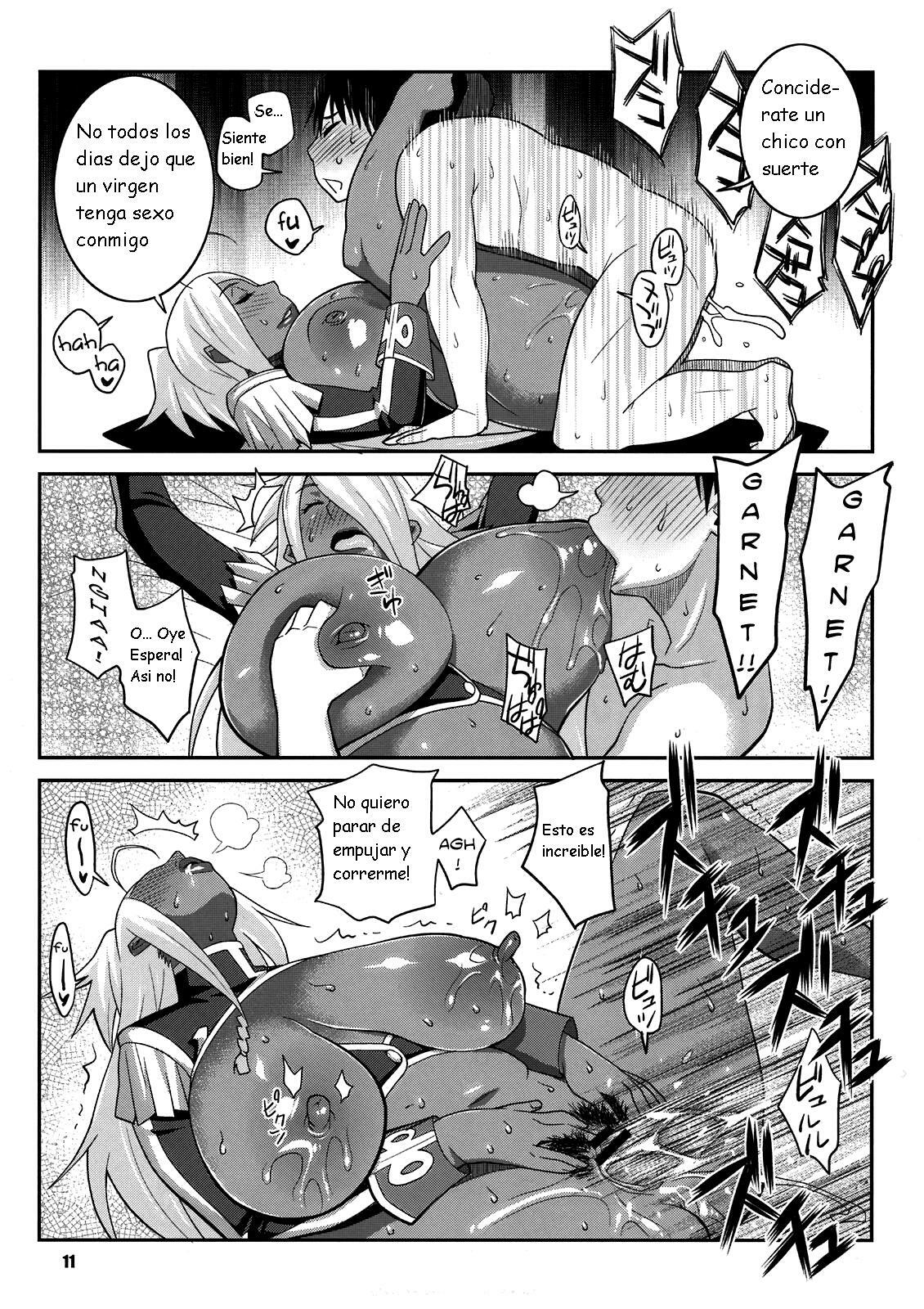(C81) [TETRODOTOXIN (Nise Kurosaki)] Machina & Garnet to Toshikoshi SEX Zanmai 2 (Dragonaut) [Spanish] [Kurotao] page 11 full