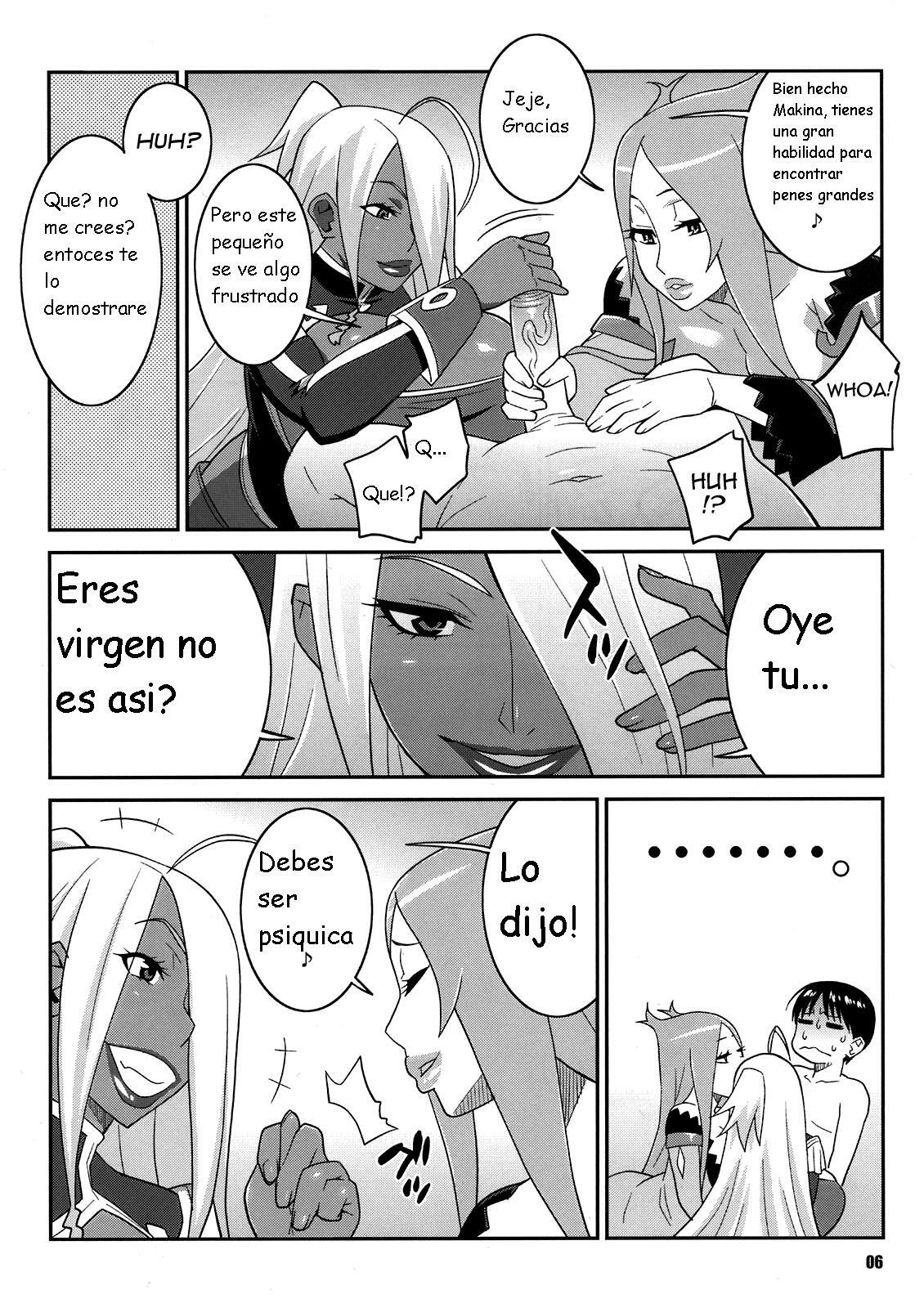 (C81) [TETRODOTOXIN (Nise Kurosaki)] Machina & Garnet to Toshikoshi SEX Zanmai 2 (Dragonaut) [Spanish] [Kurotao] page 6 full