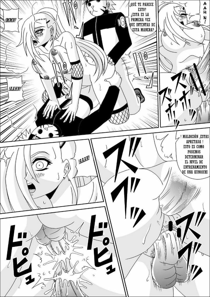 [Pyramid House (Muscleman)] Kunoichi Ryoujoku Tane Tsuki Shugyou | Vergüenza Kunoichi entrenamiento de Impregnación (Naruto) [Spanish] [NTINFS] page 17 full