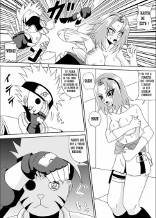 [Pyramid House (Muscleman)] Kunoichi Ryoujoku Tane Tsuki Shugyou | Vergüenza Kunoichi entrenamiento de Impregnación (Naruto) [Spanish] [NTINFS] - page 8