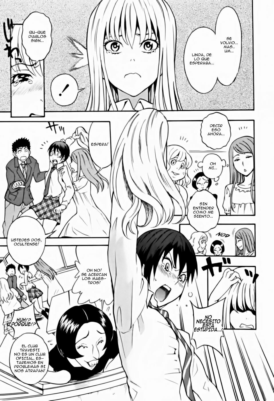 [Shiden Akira] Otokonoko ja Naishi!! | I'm Not a Boy!! (COMIC Masyo 2012-05) [Spanish] {Kakihara D.} page 5 full