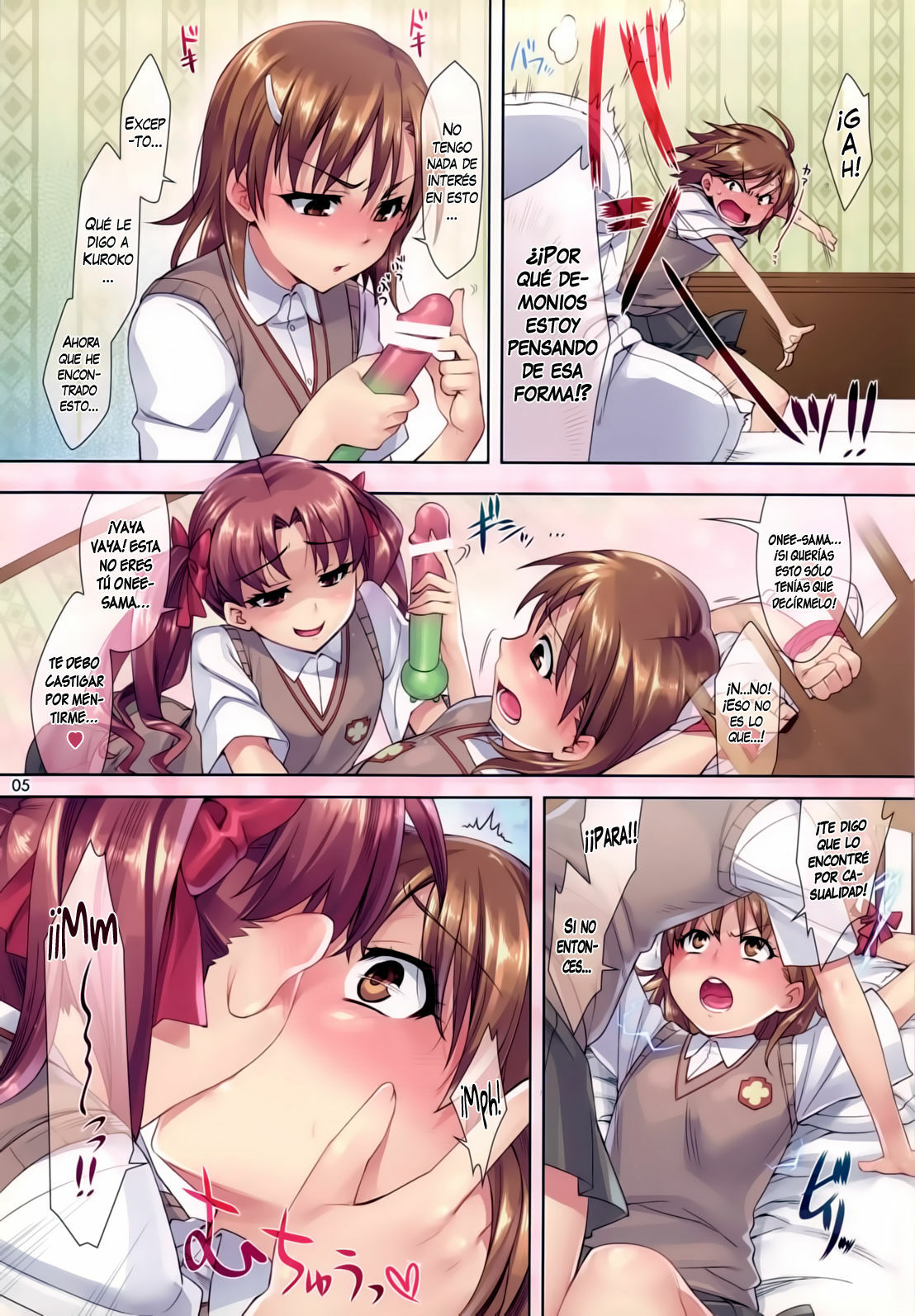 (COMIC1☆4) [ReDrop (Miyamoto Smoke, Otsumami)] Mousou Railgun (Toaru Kagaku no Railgun) [Spanish] [H-Elite no Fansub] page 5 full