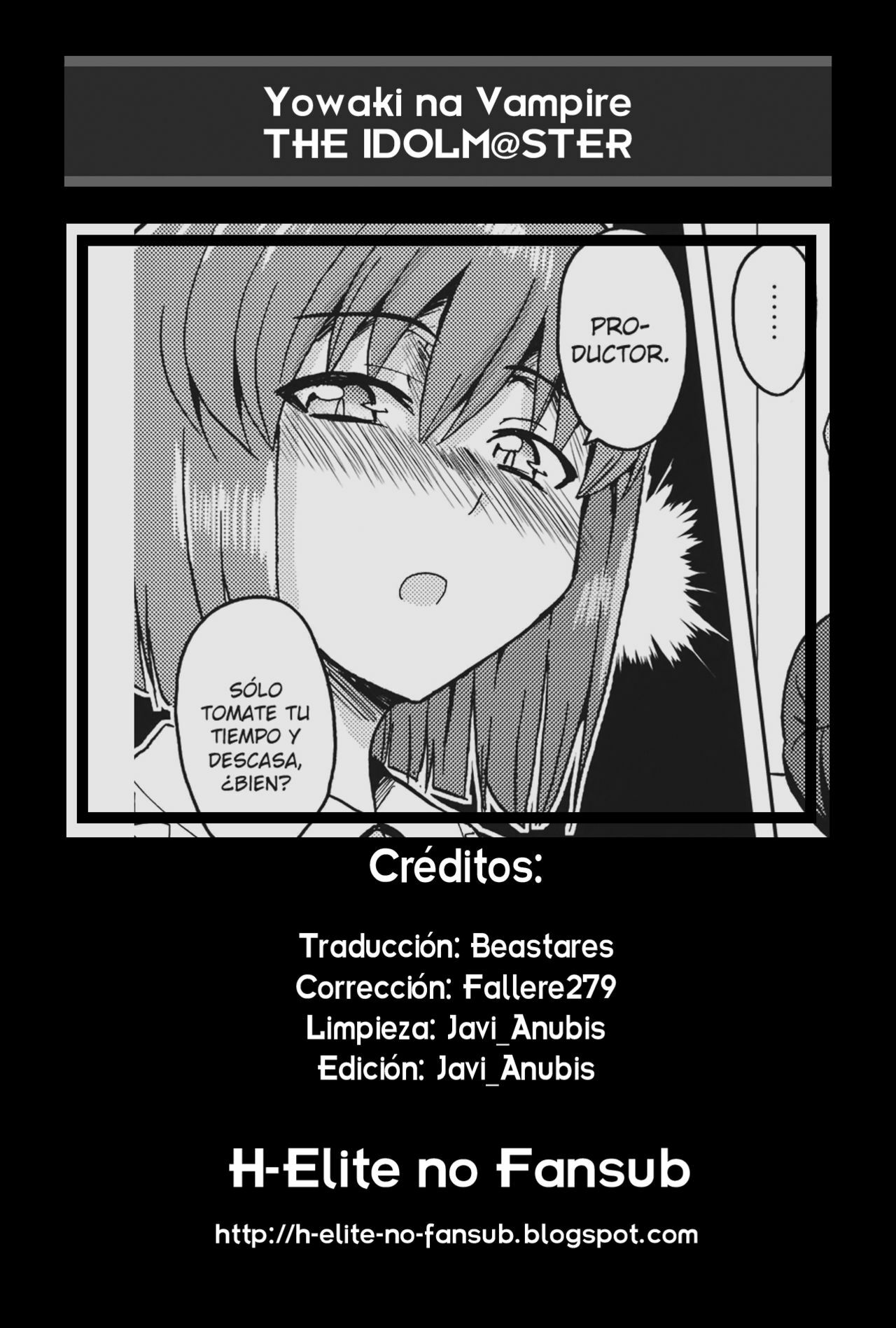 (SC56) [PLANT (Tsurui)] Yowaki na Vampire (THE IDOLM@STER) [Spanish] [H-Elite no Fansub] page 31 full