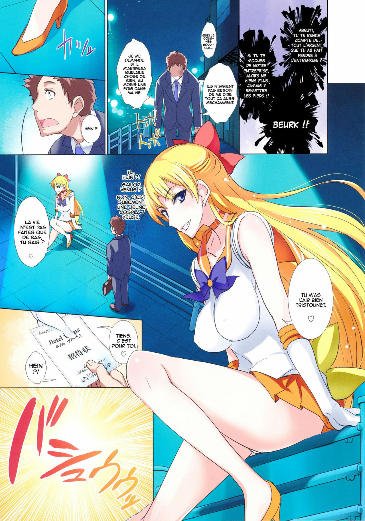 (C82) [Majimeya (Isao)] Getsu Ka Sui Moku Kin Do Nichi FullColor - Hotel Venus e Youkoso!! (Bishoujo Senshi Sailor Moon) [French] =HENTAI-KUN= page 3 full