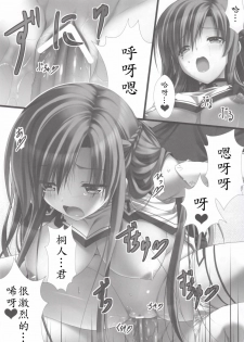 (C82) [Shiraki no Kobeya (Sakaki Maki)] Virtual Sex Online!! (Sword Art Online) [Chinese] [soulrr 個人漢化] - page 17