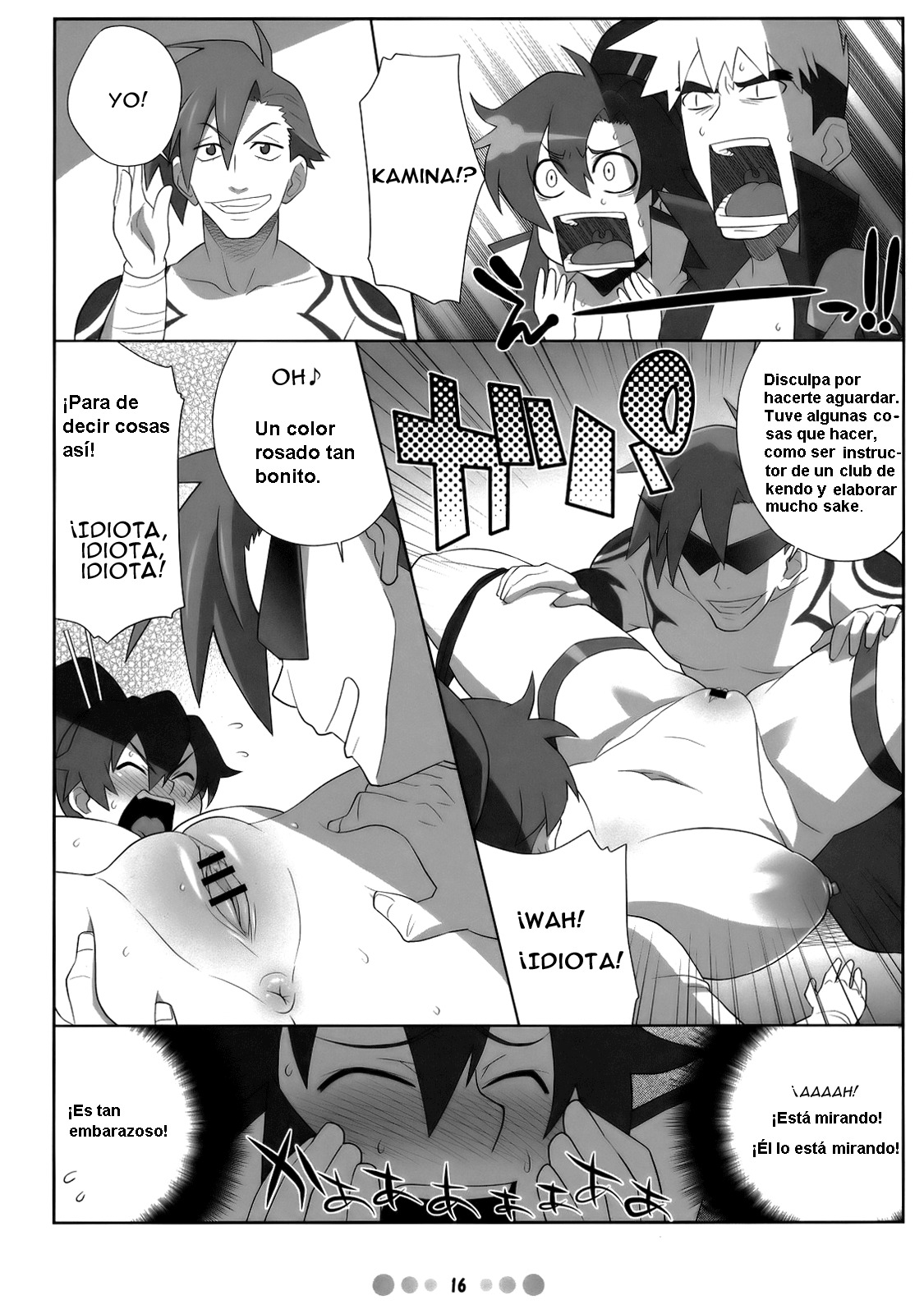 (C73) [TETRODOTOXIN (Nise Kurosaki, ST-retcher)] Chou Ishiyumi Chichi Senkan (Tengen Toppa Gurren Lagann) [Spanish] page 13 full